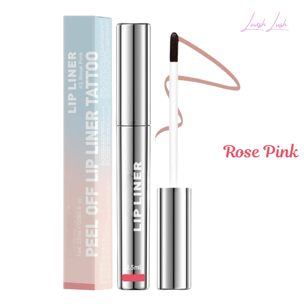 Waterproof Lip Liner Peel off Tattoo Lipgloss Waterproof Long Lasting Matte Lip Tint Brown Contour Tear-Off Lips Stain Cosmetic